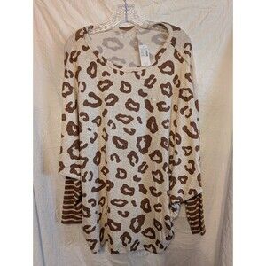 Maurices nwt cheetah leopard sweater large